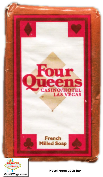 Four Queens bar soap with the hotel name.