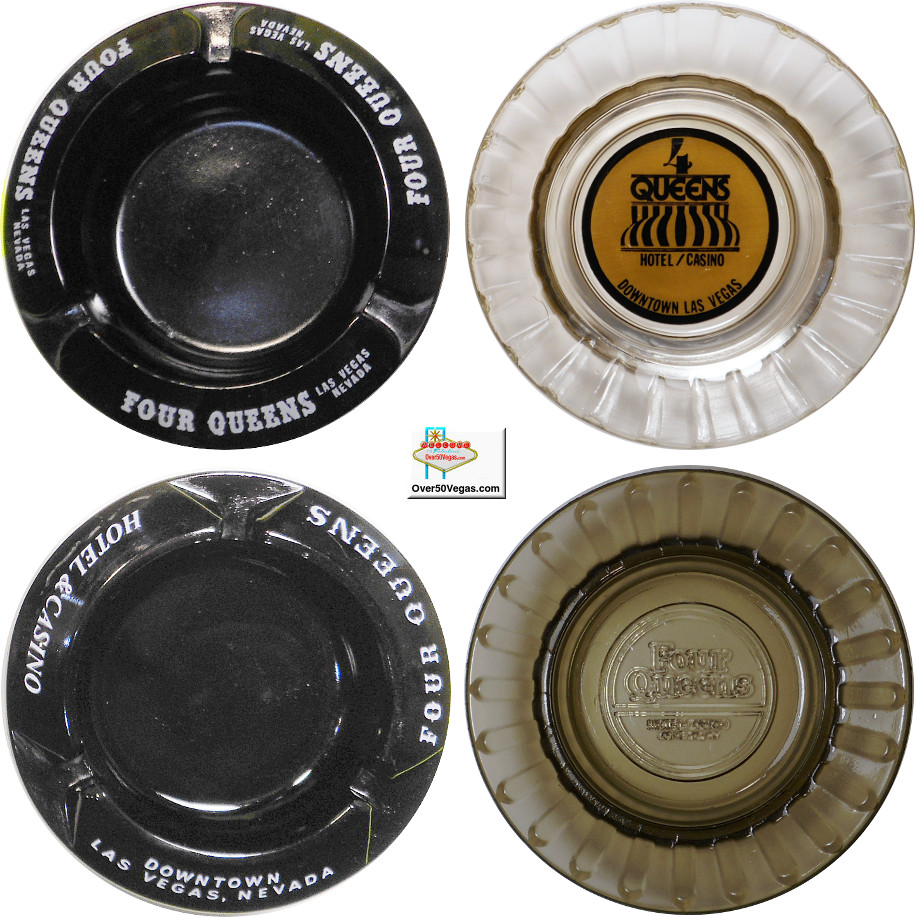 Four Queens Ashtrays.  Logo ashtrays are definitely a thing of the past!