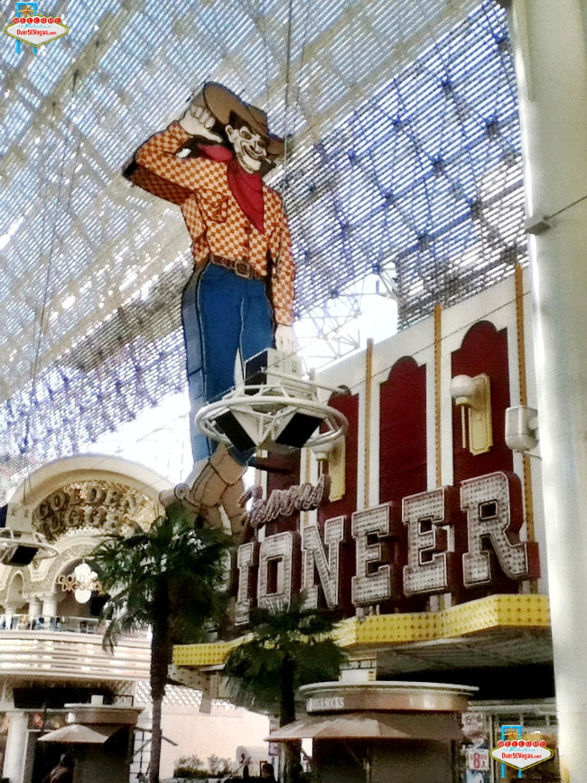 Today Vegas Vic still stands tall on Fremont Street in downtown Las Vegas.