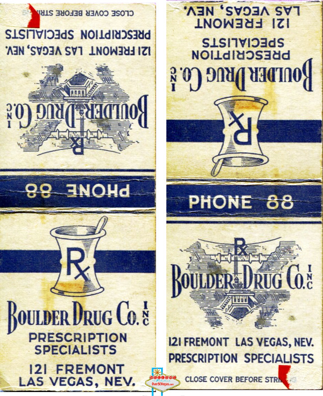 Boulder Drug Company was located at 121 Fremont St.