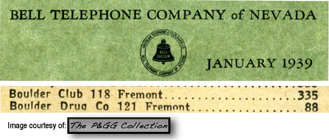 Boulder Drug Company was located at 121 Fremont St.