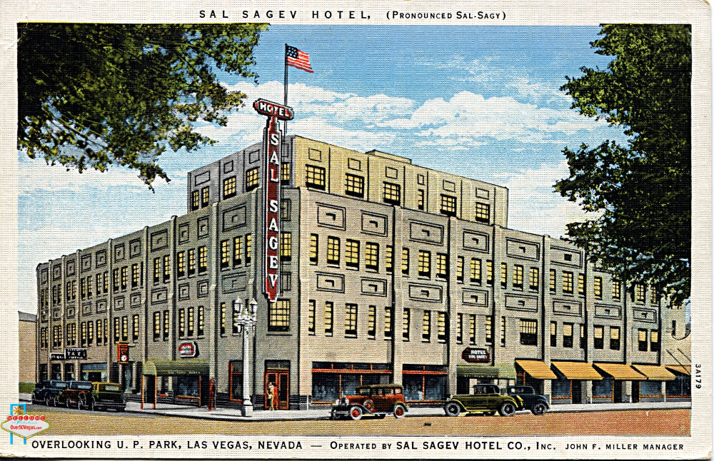 Sal Sagev Hotel Las Vegas early postcard